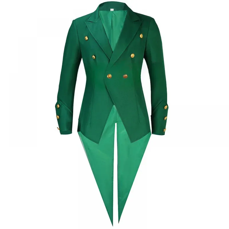 Xixixi hombres mujeres traje victoriano Medieval esmoquin Frac Príncipe gótico Steampunk gabardina Vintage rojo vestido traje abrigo Hal