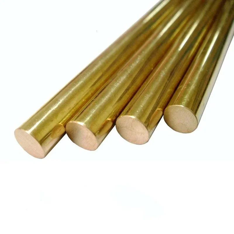 Brass Rod Bars 35mm Round Rods Blank Scales Blade Length  200mm Electrode   H59 Solid Cylindrical  Thin