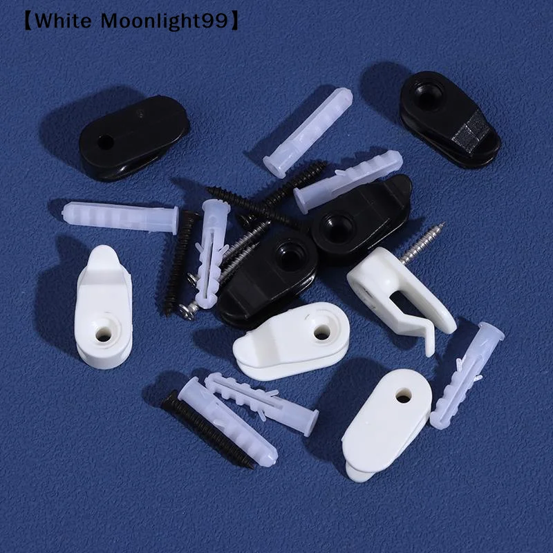 [أبيض] 20 قطعة سلسلة أضواء خارجية مقاطع المسمار في الشماعات البلاستيكية أضواء شماعات السنانير لسلال النبات سلسلة أضواء ديكورا