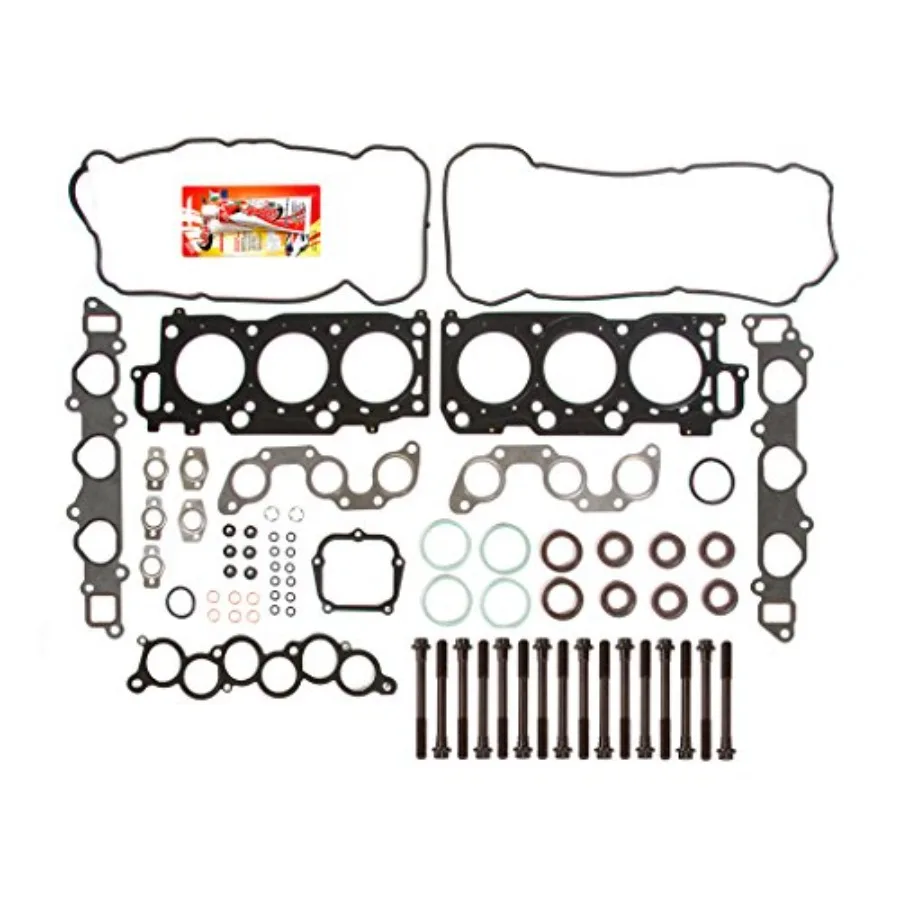Compatible avec 0003 Toyota Camry Sienna Solara 3.0 1MZFE MLS jeu de joints de culasse boulons de culasse pour la réparation et l'entretien du moteur en H