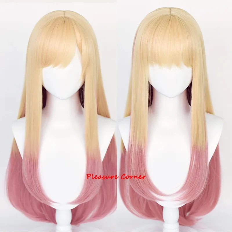 NewAnime My Dress-Up Darling Kuroe Shizuku Wig Blend Gradient Golden Kitagawa Marin cosplay wig20c;5,v'8.d;
