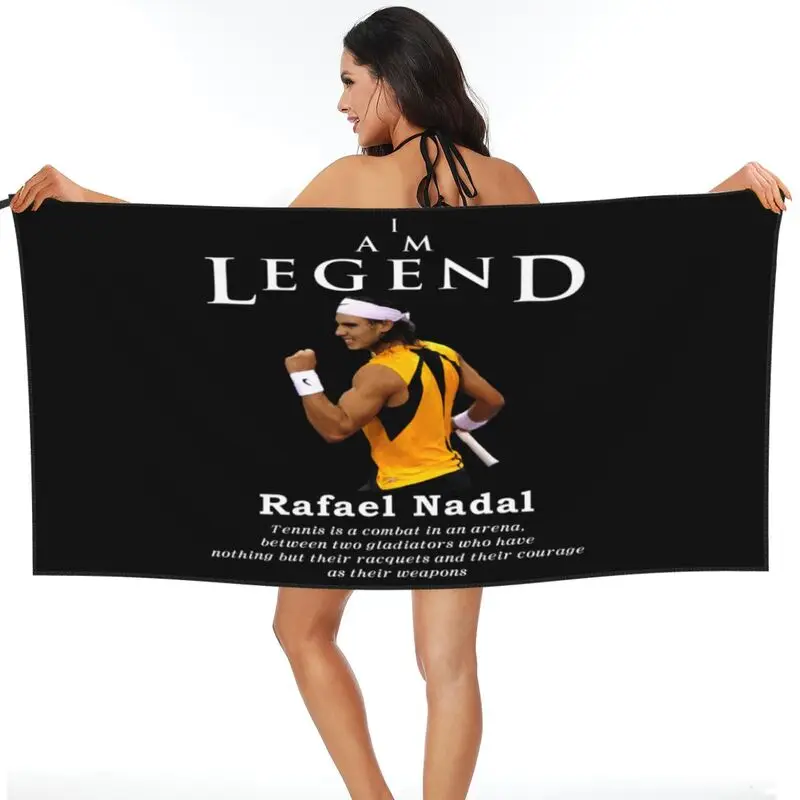 Rafael Nadal Legend Tennis Quick dry Towel Travel Non-linting Beach Blanket