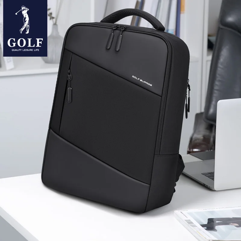 GOLF Business Backpack Men Laptop Backpacks Shockproof 15 6 inches Waterproof Black Elegant Back Pack Multi Pocket Compartment