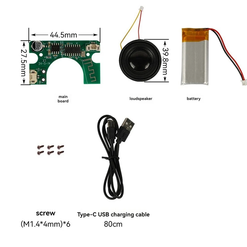 3D Printing DIY Bluetooth Speaker Kit BT5.0 Stereo Amplifier DIY Mini Speaker DIY Kit 3D Printing Accessories