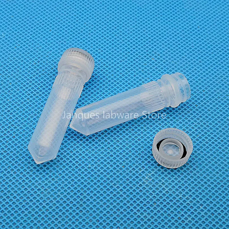 Laboratory 2ml Plastic Freezing Tubes Conical Bottom Biological Sample Cryovials With Gasket Cryo Tube