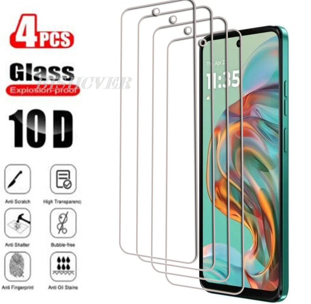 4Pcs Tempered Glass FOR Motorola Moto G45 5G 6.5