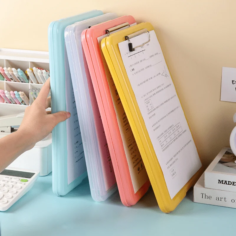 Clipboards with Storage, High Capacity Clip Boards with Storage, Heavy Duty Nursing Clipboard Folder, Plastic Clipboard