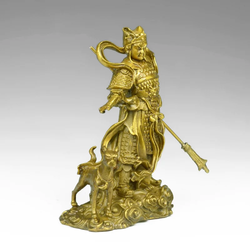 Brass Figurine, Yang Jian , Erlang Shen , Buddha Statue, Small Bronze Ornament