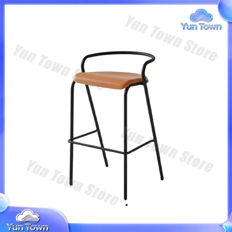 for Nordic Bar Chair for Home Office Kitchen Dining Room Modern Metal High Stool Designer Furniture Minimalist Living Room