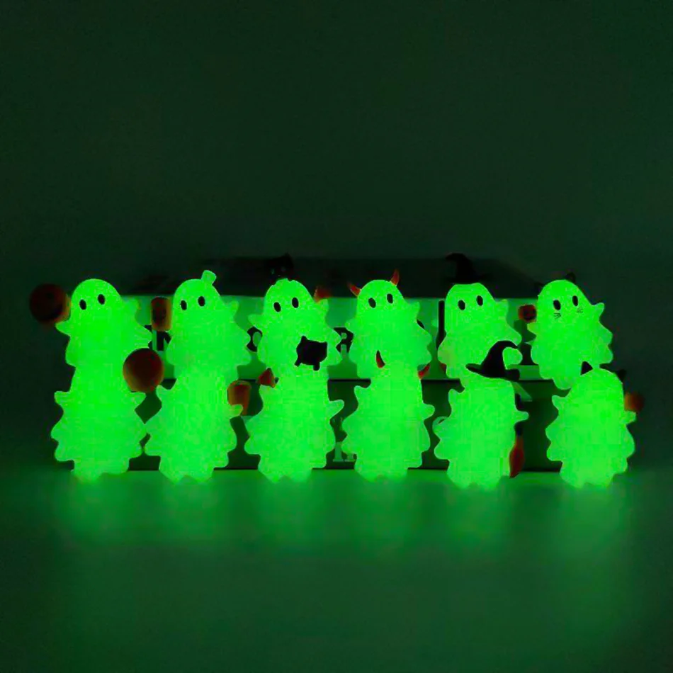 Nuevo Hipper Angel Halloween fantasma caja ciega ordenador teléfono móvil decoración adornos Kawaii Halloween Mini figura Anime modelo