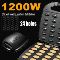 Electric Walnut Cake Waffle Maker 24 Holes Nut Plates Cooking Kitchen Appliances Breakfast Machine Non-stick Iron Pan Sonifer 5