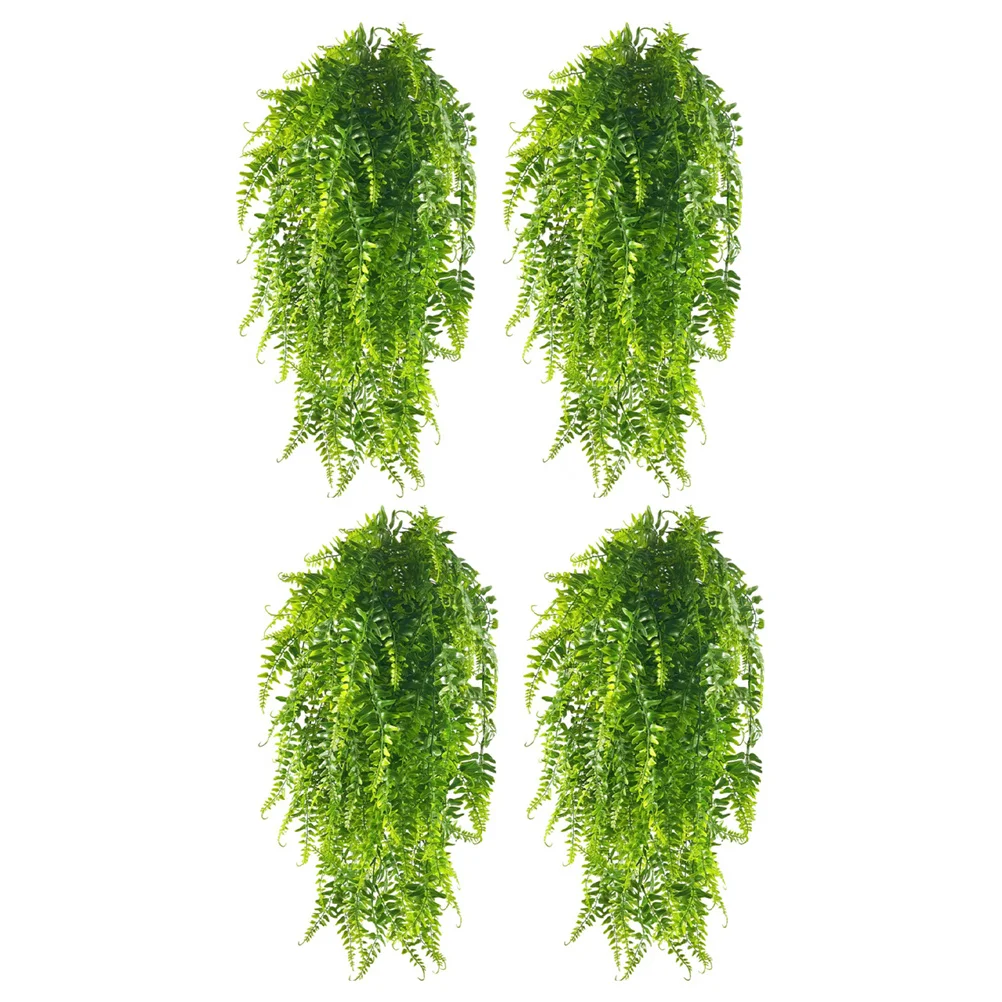 

4pcs Artificial Fake Plant Fake Green Wall For Home Wedding Decor Green Leaves Hanging Vine Leaves Vine Decor