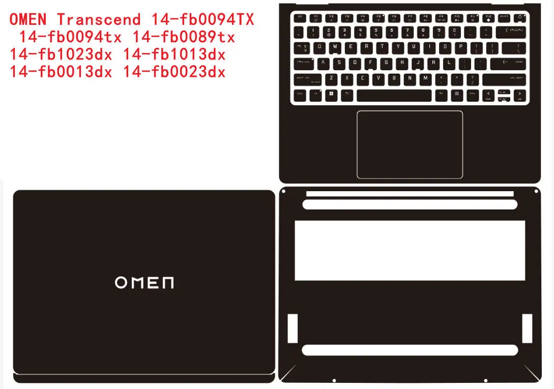

Виниловая наклейка для ноутбука HP OMEN Transcend 14-fb0094TX 14-fb0094tx 14-fb0089tx 14-fb с предварительным вырезом, защитная наклейка