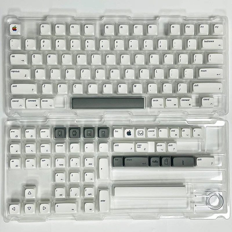 

Apple Wind MAC Mechanical Keyboard Keycaps PBT Sublimation XDA High Phonetic Russian Korean Small Full Set of 127 Keys