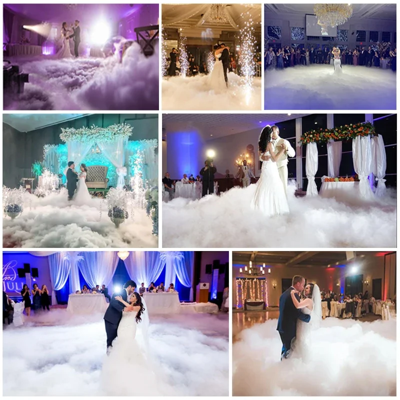 Liuyang High Quality 3500W 6000W Amazing Ground Mini Low Dry Ice Machine Fog Machine For Wedding Party Stage Events