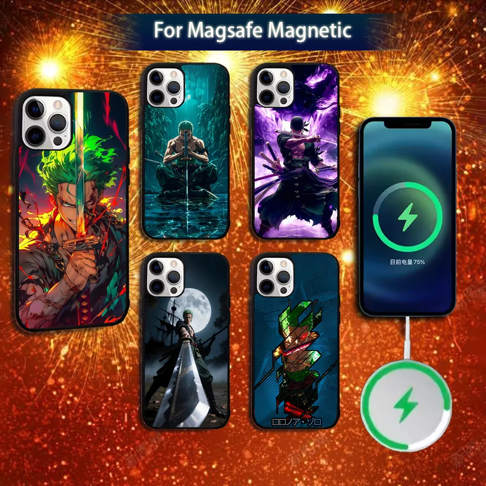 

Anime One P-Piece-ES Z-Zoro Phone Case For iPhone 16e,16,15,14,13,12,11,Plus,Pro,Max,Mini Magsafe Magnetic Wireless Charging
