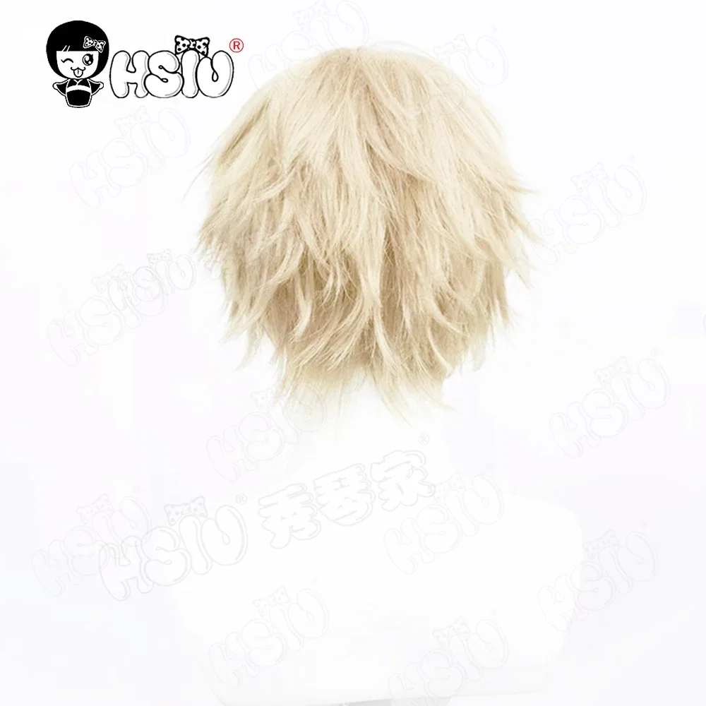 2025 NUOVA parrucca cosplay Luka Costumi Parrucca sintetica in fibra「HSIU」giallo chiaro capelli corti Anime alien stage Luka parrucca costume cosplay
