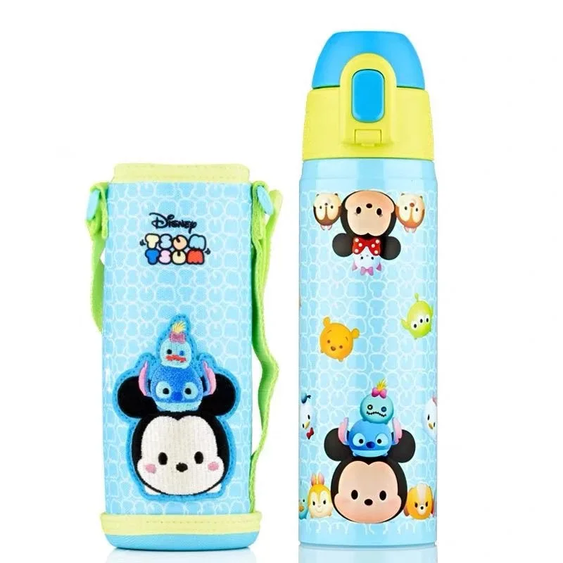 ディズニー漫画ミッキーマウスとミニーマウスのストロー付きウォーターカップ素敵なギフト