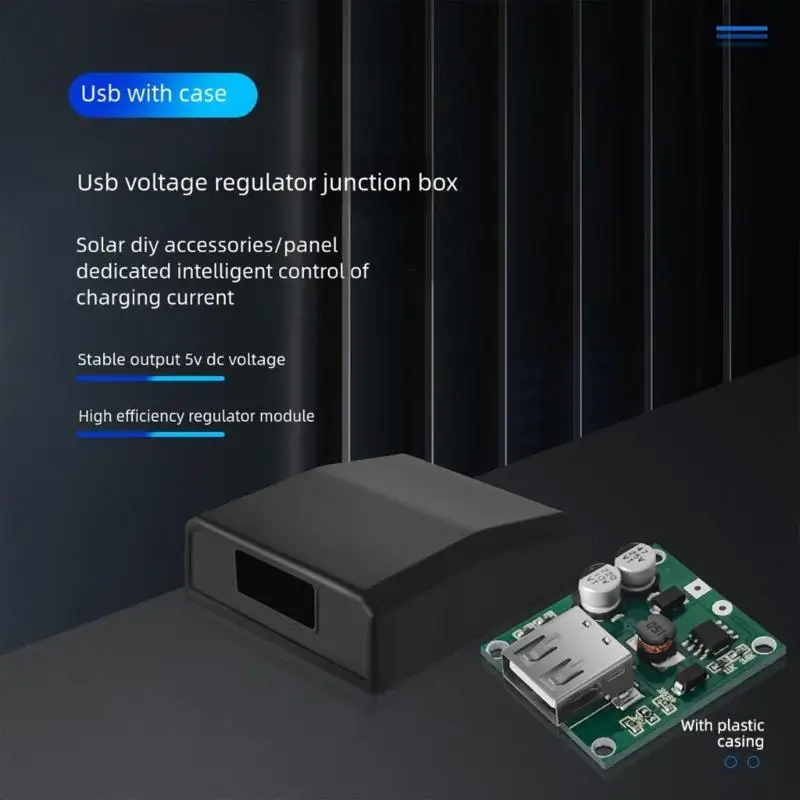 31BA Solar Device Potential Regulator Box For Pliable USB Power Institution Outdoor Camping Use
