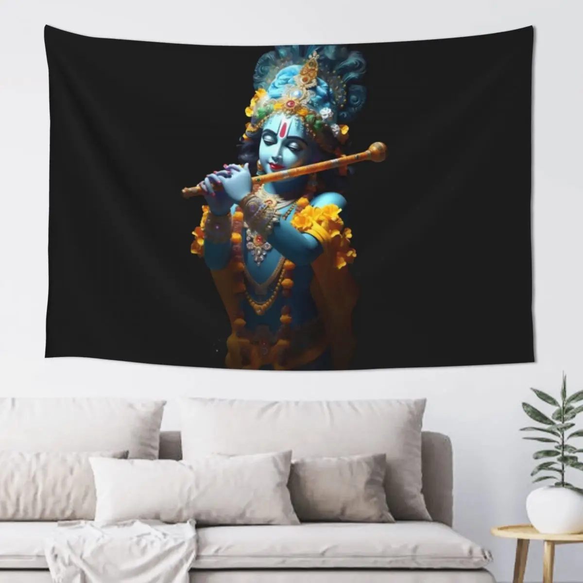 

Sri krishna murari digital art Tapestry Room Decor For Girls Wall Deco Hanging Wall Bedroom Organization And Decoration Tapestry