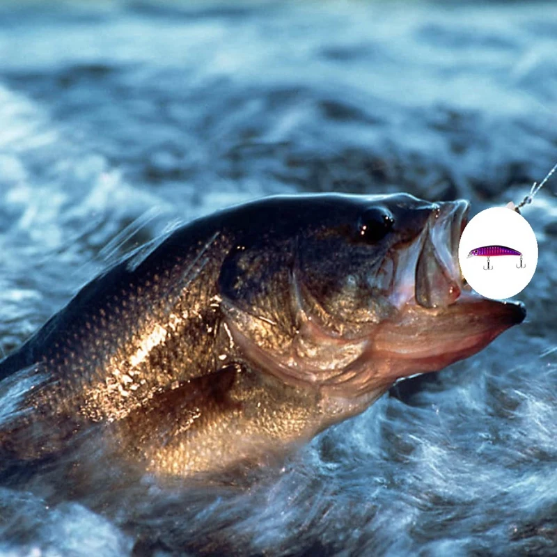 NO.8 New Colorful Sinking 6.8Cm/4G Hard Bait Fishing Lure With Vibrating & Sinking Action For Fishing Bait Easy To Use