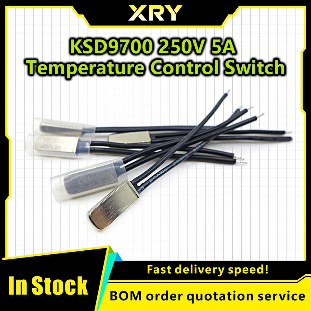 KSD9700 250V 5A 10A 16A Temperature Switch Thermal Control 40 45 50 55 60 65 70 75 80 85 90 95 100 105 110 120 125 135 Degre140