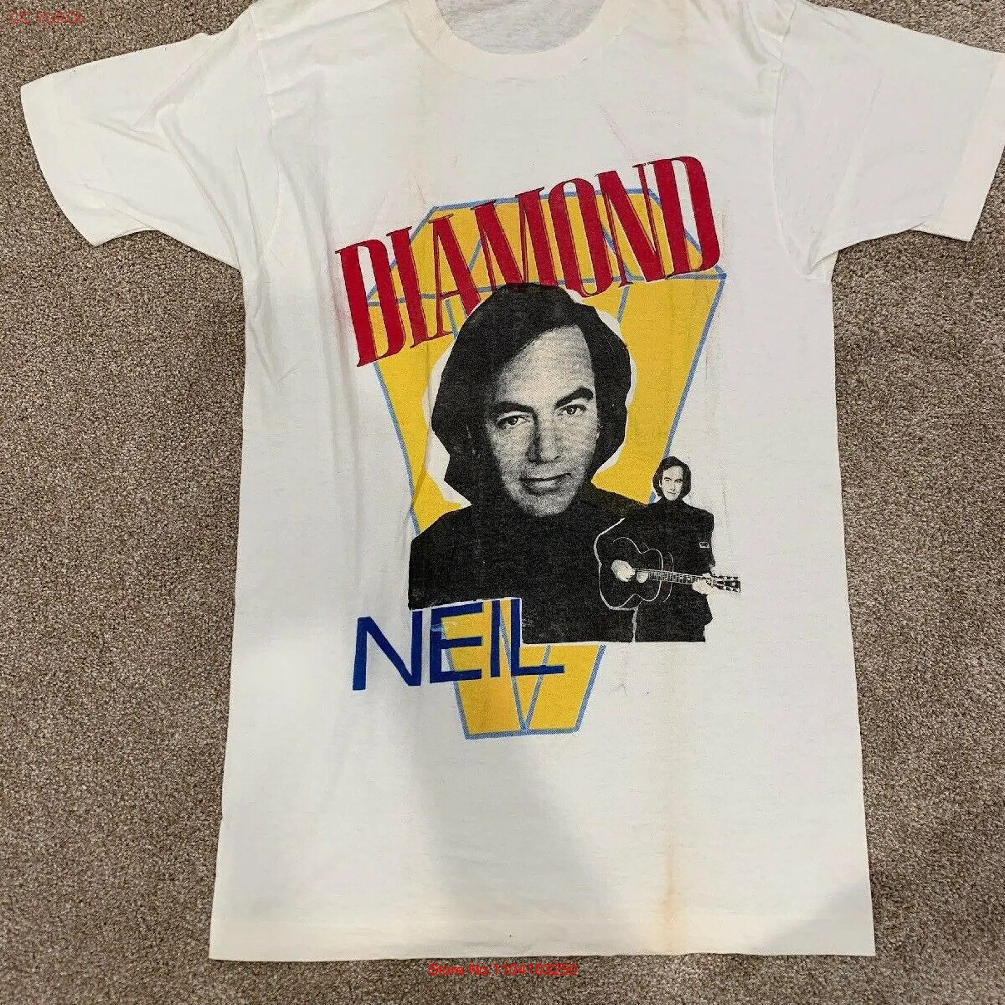 New Neil Diamond T Shirt Size USA long or short sleeves