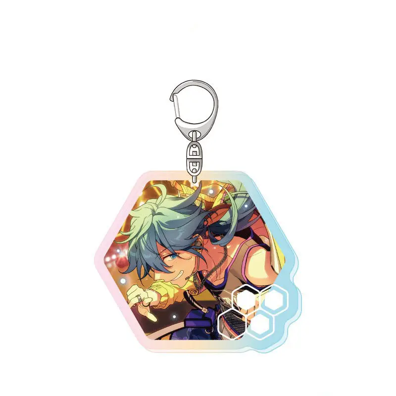 Loen Anime Store Ensemble Stars!!Mika Kagehira Wataru Hibiki Brand New!Acrylic HD Figure Keychain Pendant Decor Gifts About 6cm