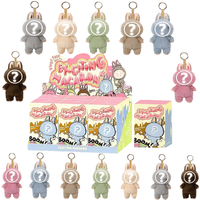 MINISO Plush Doll Macaroon Anime Figures Doll Monster Box Hobbies Pendant Ornament Cute Monster Replica Keychain Surprise Gift