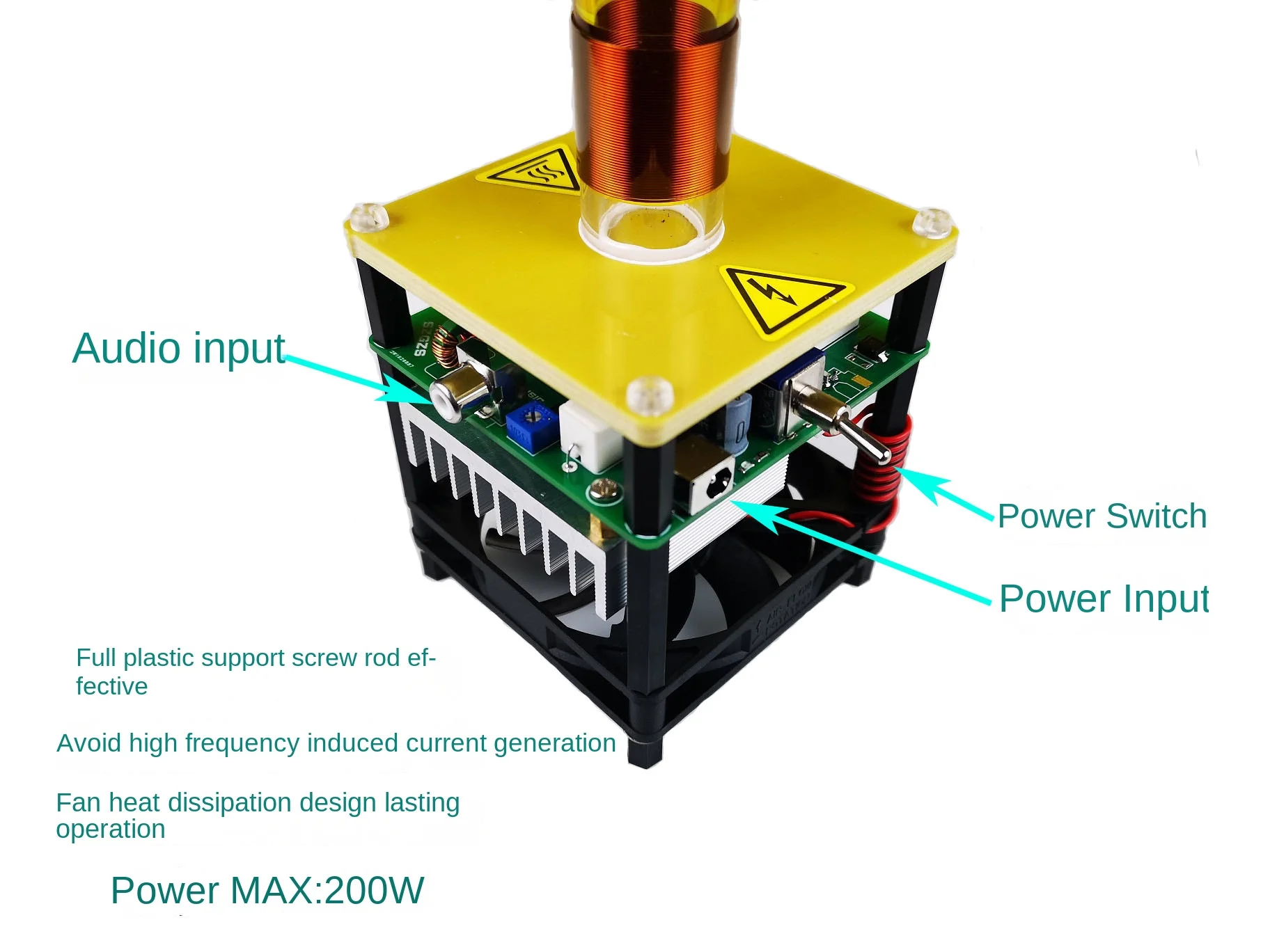 Customized coil electronic candle plasma candle  ultra-high frequency plasma technology teaching aids