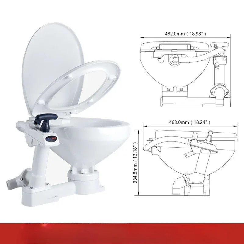 Electric Toilet Self-priming  Ceramic Toilet Car Manual Toilet