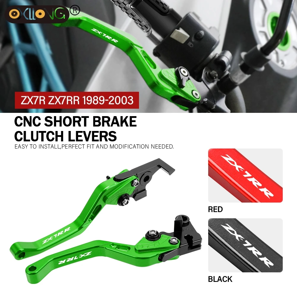 

CNC Motorcycle Short Brake Clutch Levers For Kawasaki ZX7RR 1989 1990 1991 1992 1993 1994 1995 1996 1997 1998 1999 2000-2003