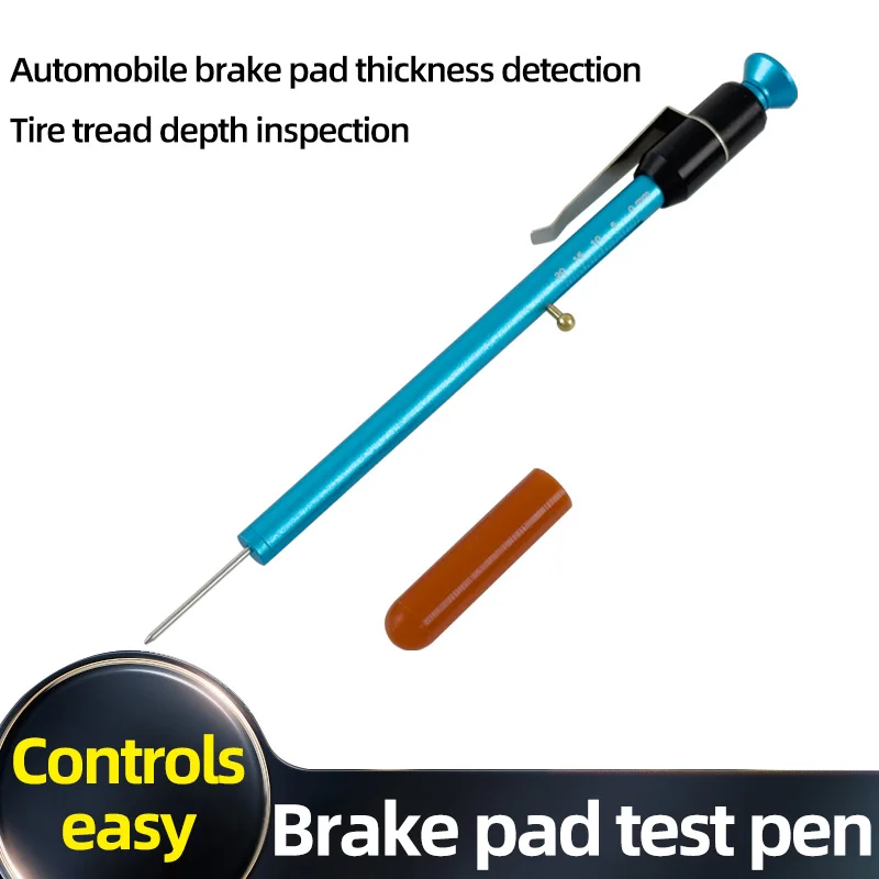 Tire tread depth gauge detector Auto brake pad test pen thickness gauge Measuring tool gauge grading scale