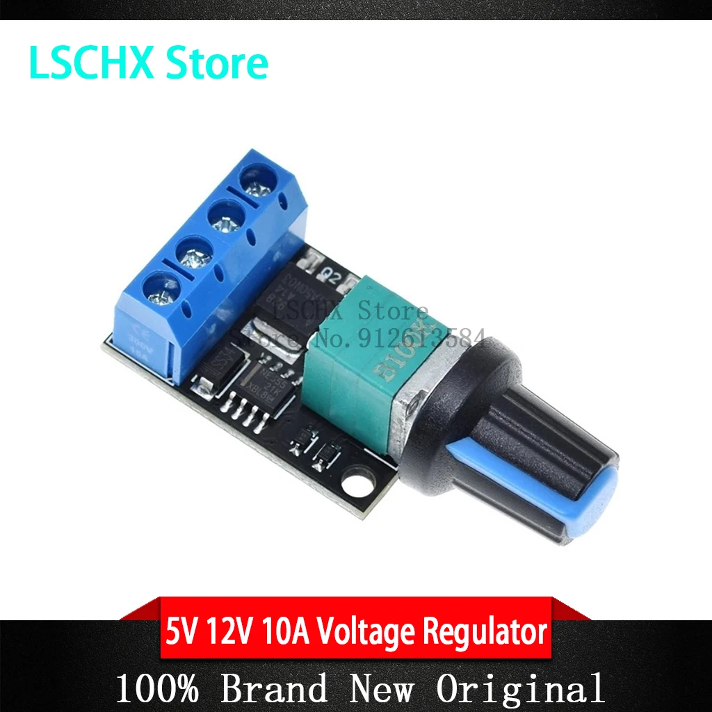 5V 12V 10A Voltage Regulator PWM DC Motor Speed Controller Governor Stepless Speed Regulator LED Dimmer Power Controller module