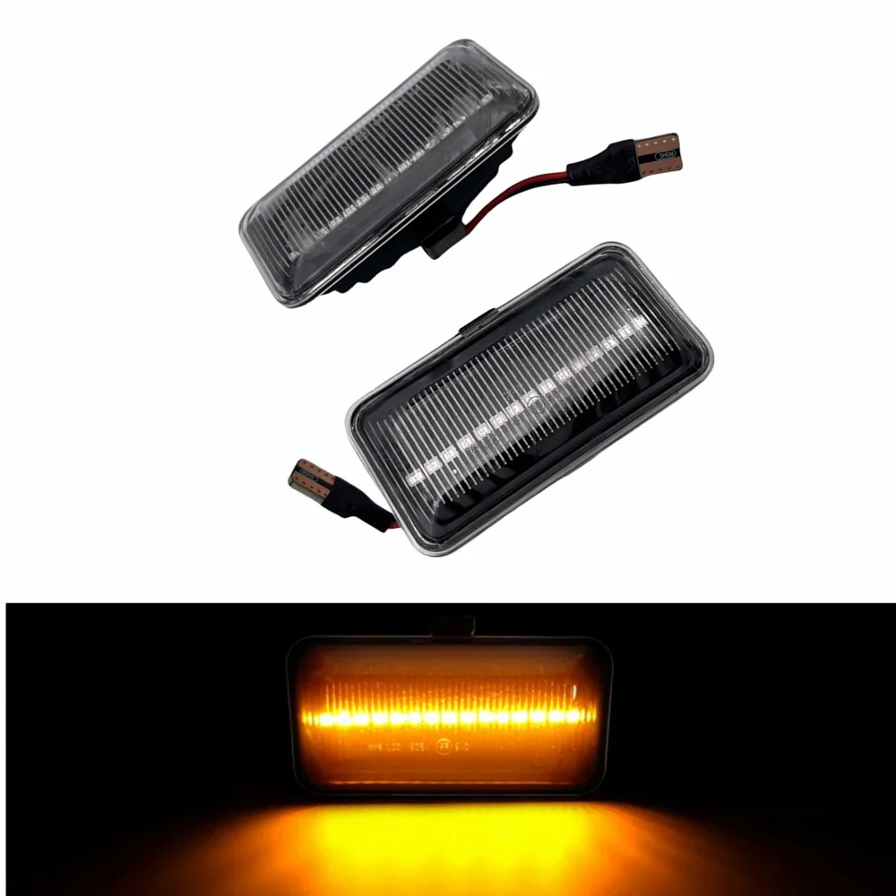 2PCS LED Dynamic Side Marker Light Turn Signal Blinker Lamp For VW Golf 2 Golf 3 Jetta A2 A3 Passat B3 Vento A3 /Seat Ibiza MK2