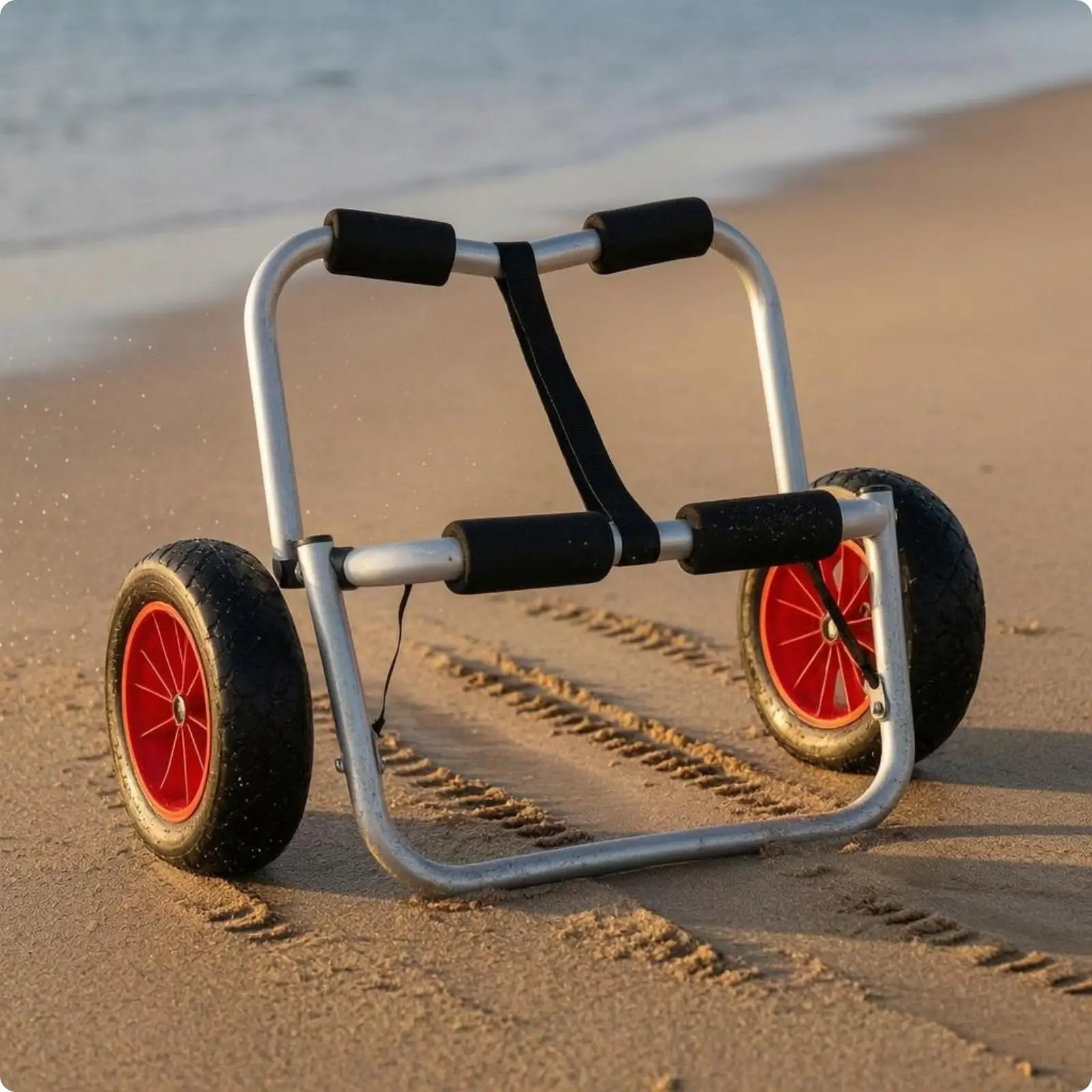 foldable-kayak-trolley-securing-strap-watercraft-carrier-portable