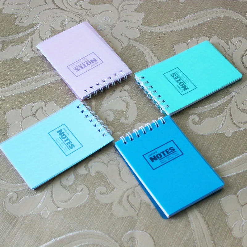 4pcs/8pcs/12pcs Mini Spiral Notebook Set, A7 Pocket Size Lined Notepads, Portable Memo Pads for Students & Office