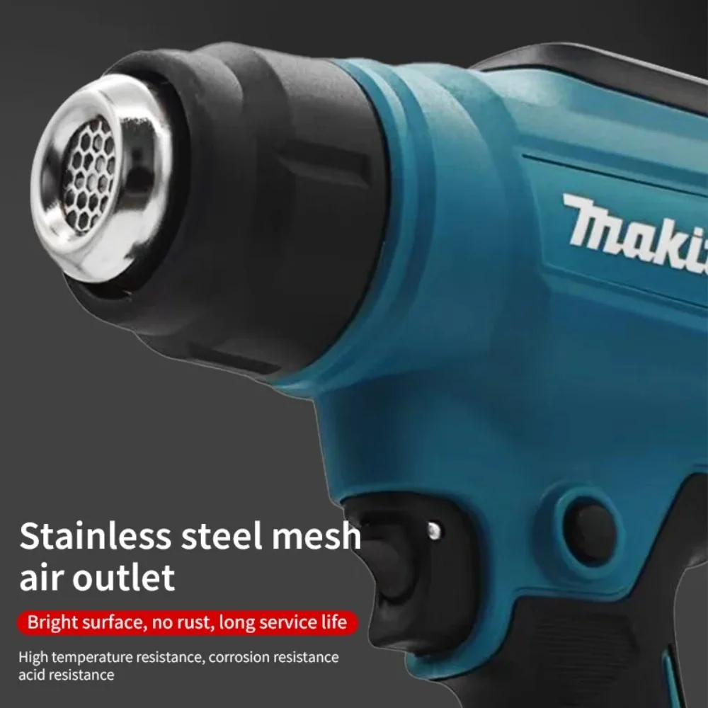 

Makita 18V Cordless Heat Gun Handheld Hot Air Soldering Gun LED Display 550°C Temperature Control Thermal Blower Tool