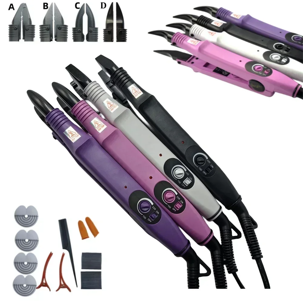 Loof Quality Heat Hair Connector KIT 220 degree Temperature Controllable Heat Iron fast hot iron LOOF Hair Extensions Tools