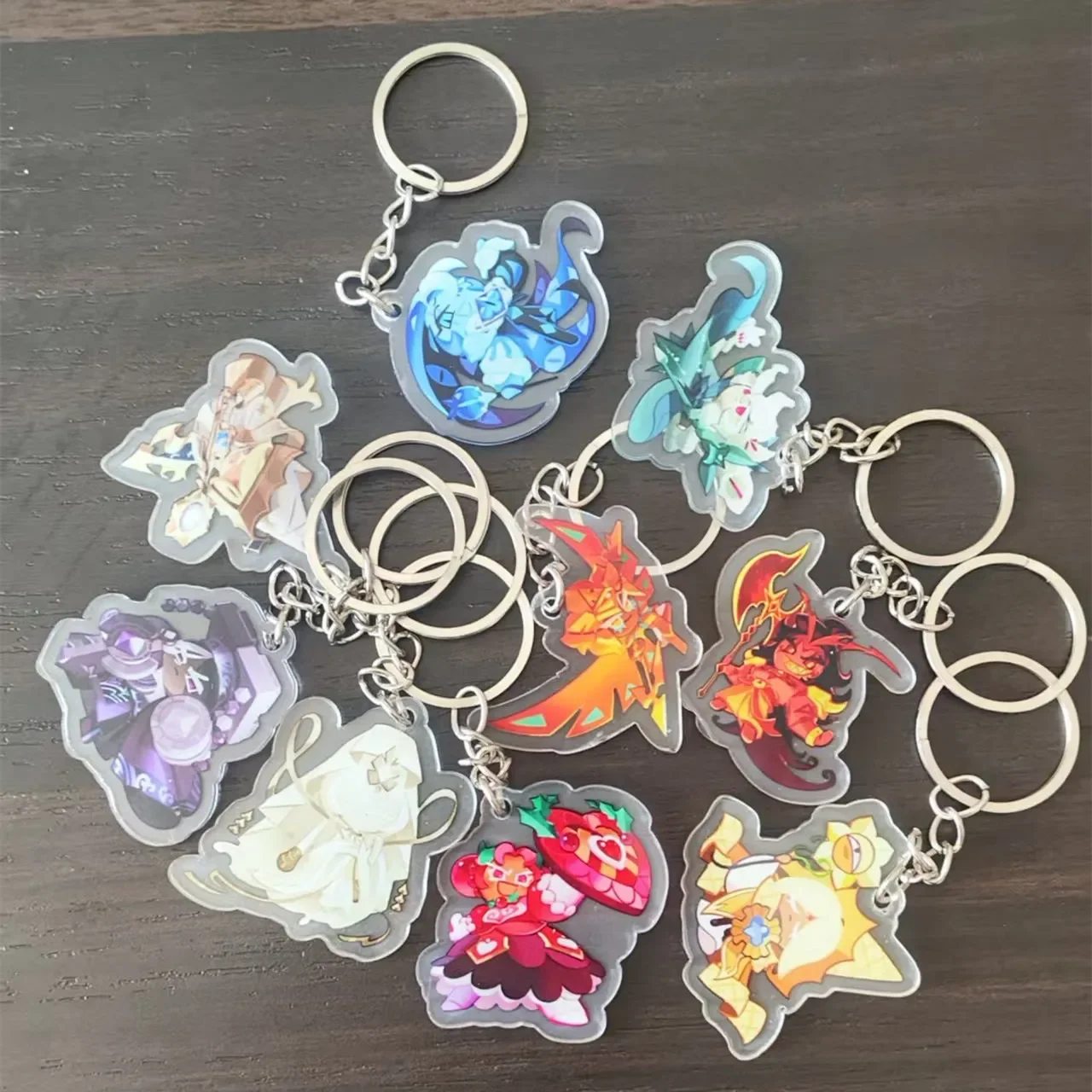 Косплей Колобок Королевство Тень Молоко Печенье Брелок Подвеска Двусторонняя Акриловая Игровая Периферия