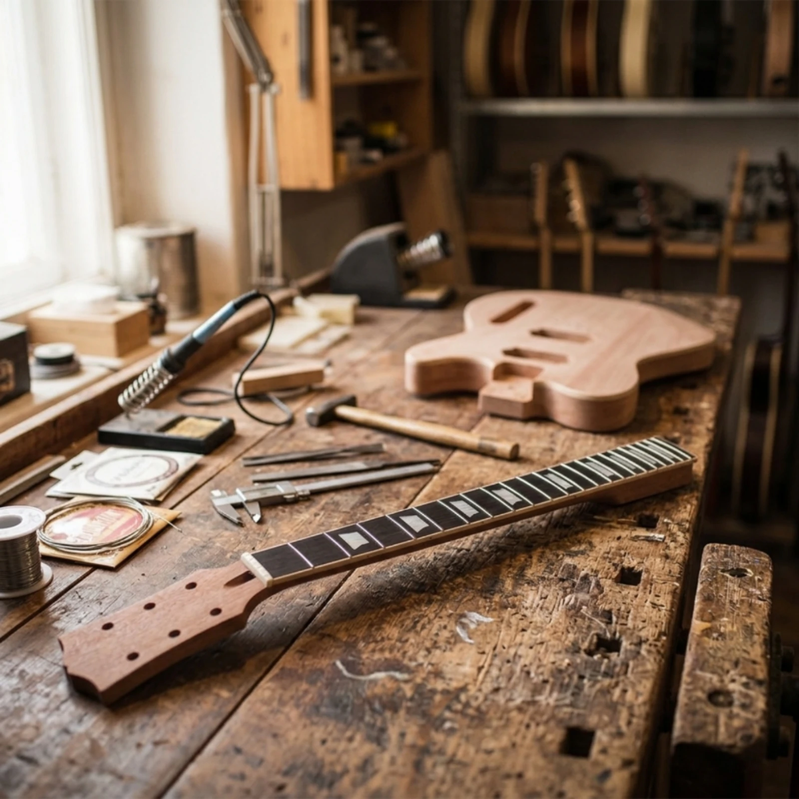 guitar-neck-with-rosewood-fingerboard-natural-wood-finish-electric-guitar-neck-unfinished-for-luthier-custom-builds