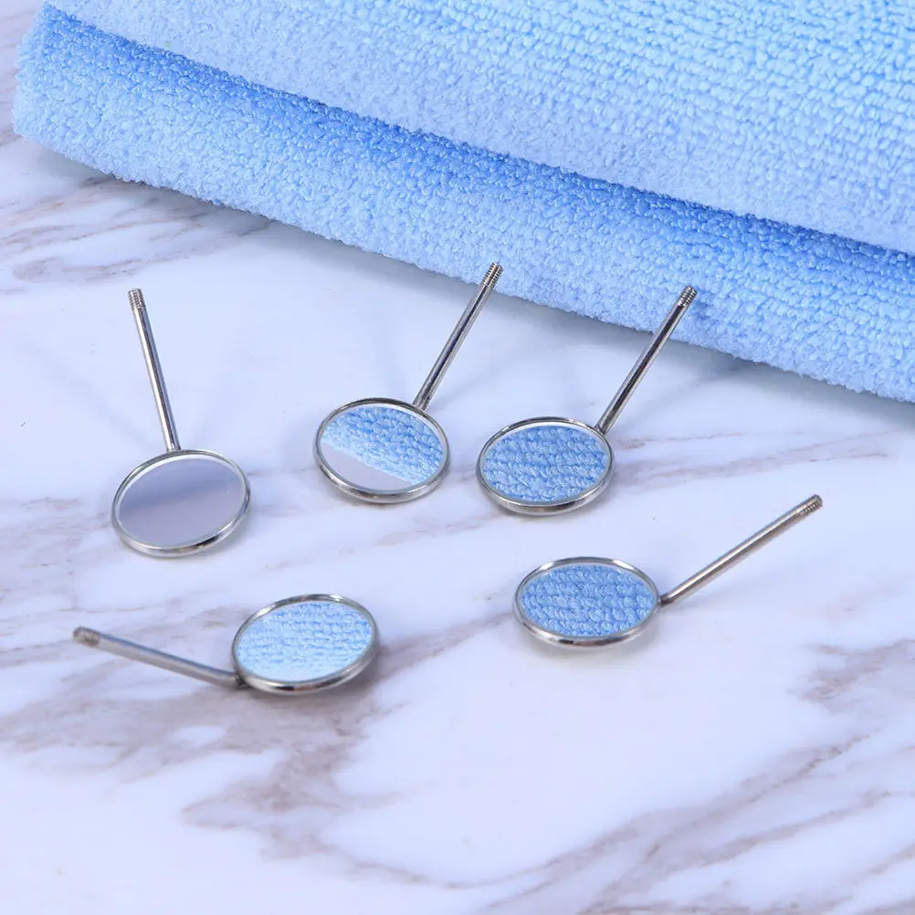 

10 шт. сменных насадок для стоматологических зеркал из нержавеющей стали, легкие и безопасные инструменты для осмотра полости рта для дома и стоматологических клиник