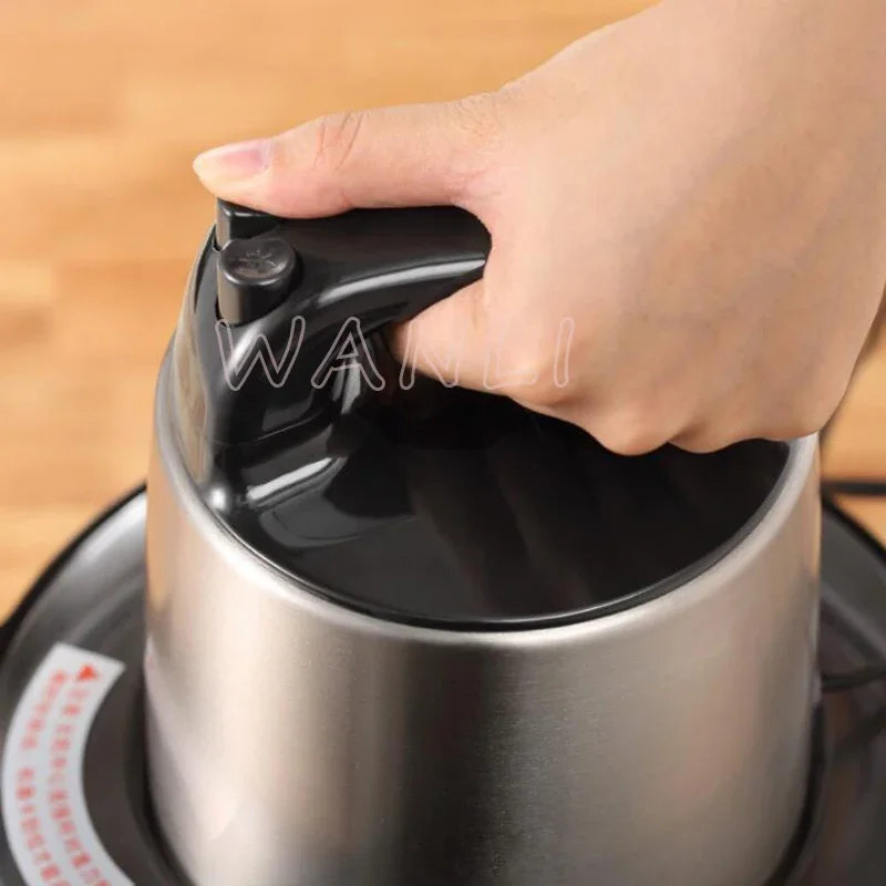 Мясорубка на 6 л, коммерческая электрическая мясорубка для чеснока, пищевая нержавеющая сталь, большая емкость