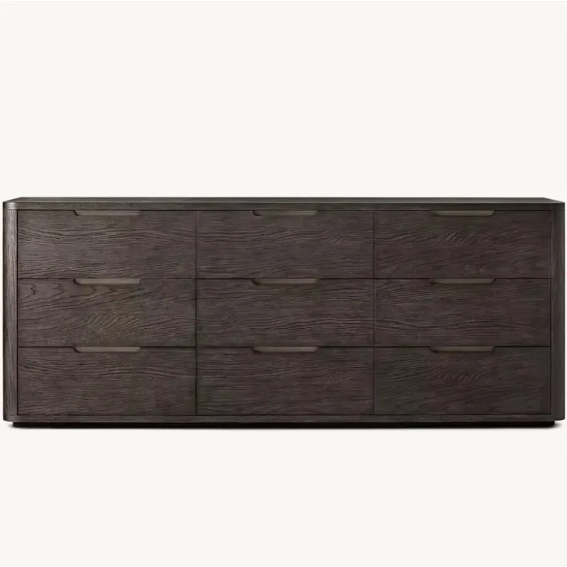 Solid wood high-end luxury series designer drawer cabinet-9 drawer cabinet-exquisite drawer cabinet