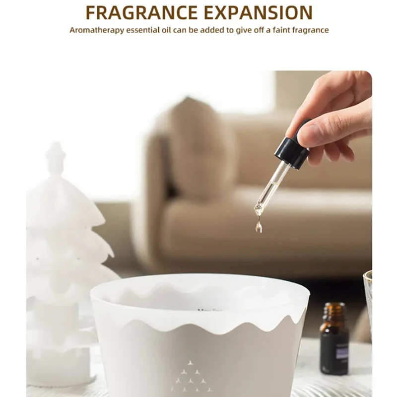 Lucky Tree Aromaterapia Difusores de Óleo Essencial, Umidificador Rotativo de Água para Casa, 250ml, 7 luzes coloridas