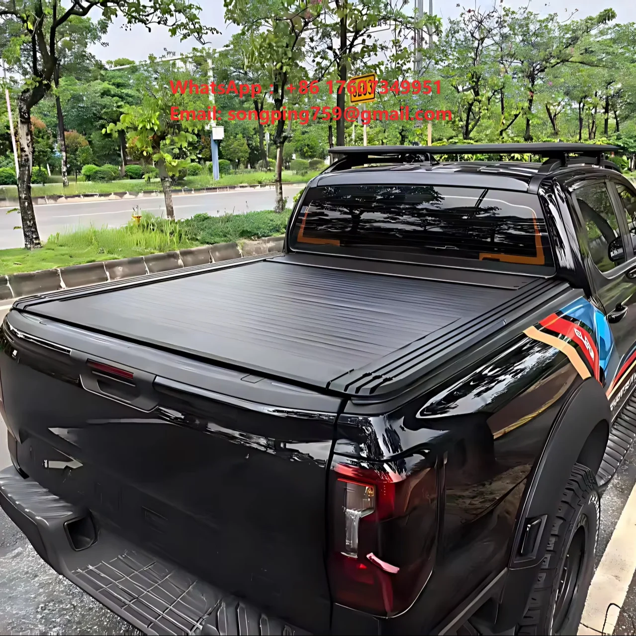 

Heavy Duty Matte Finish Retractable Tonneau Cover Canopy Topper Bed Cover Truck Cover Car Roof Storage Box for Pickup Truck