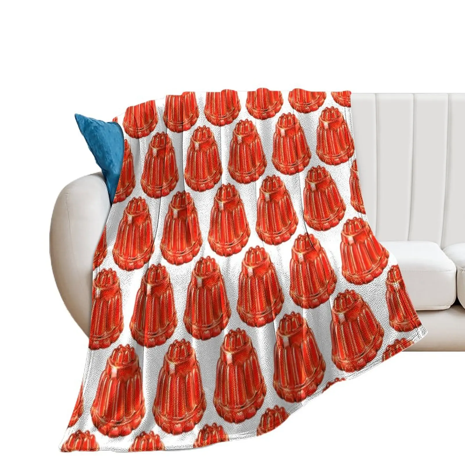 Jello Mold Pattern Throw Blanket Plaid on the sofa Furry manga Blankets For Bed Blankets