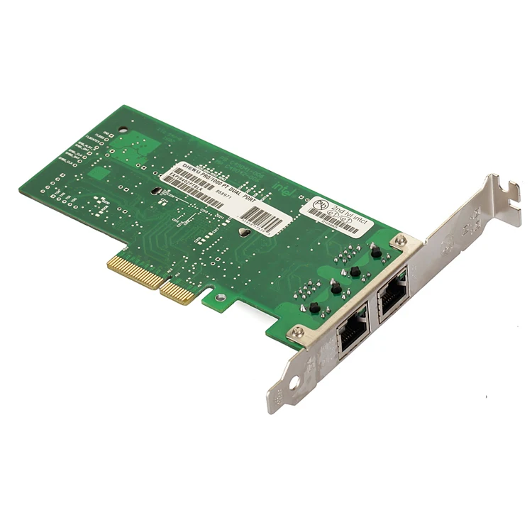 Высококачественная серверная сетевая карта Pci-e с двумя семенами DIEWU, набор микросхем Intel 82571
