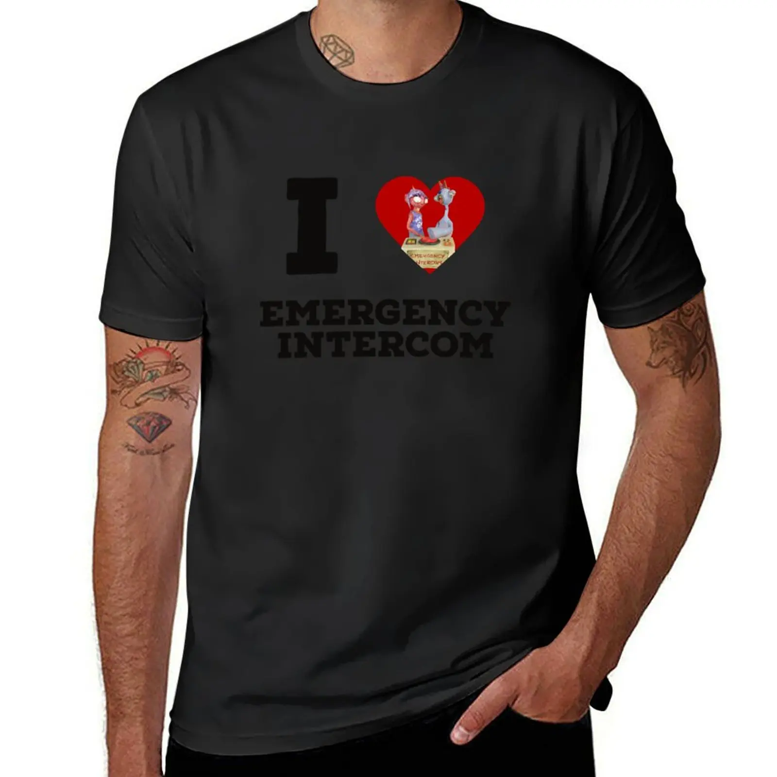 I Love Emergency Intercom T-Shirt aesthetic clothes Aesthetic clothing funnys mens graphic t-shirts pack