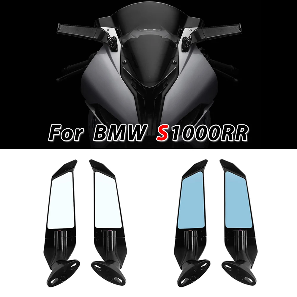 

New For BMW S1000RR M1000RR 2019-2023 Motorcycle Stealth Mirrors Wing Mirrors Adjustable Rotating Rearview Side Mirror Accessory